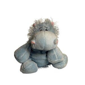 Ganz Webkinz Hippo Blue Toy Plush Hippopotamus Stuffed Animal HM009 Retired